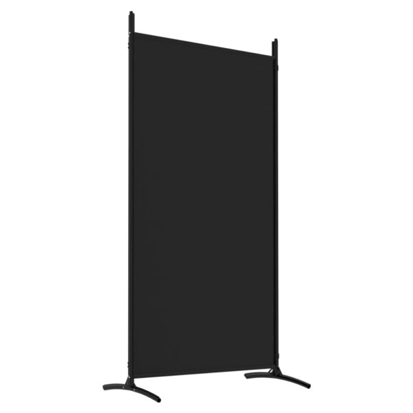 vidaXL 4-Panel Room Divider Black 136.2"x70.9" Fabric - Image 6