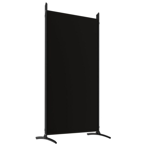 vidaXL 5-Panel Room Divider Black 170.5"x70.9" Fabric - Image 6