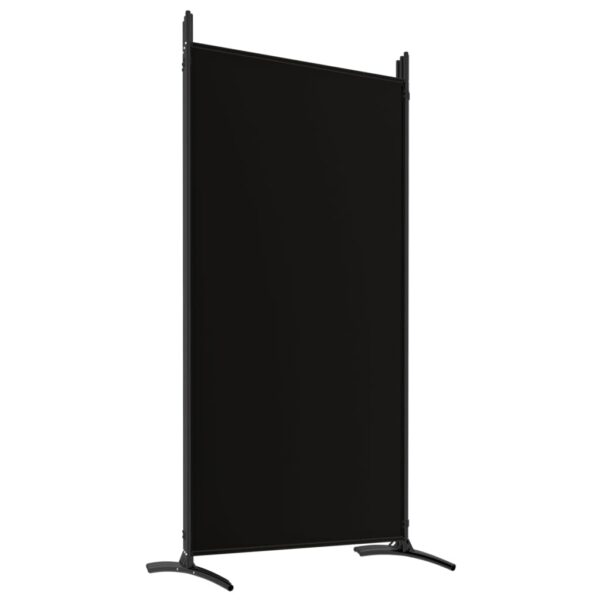 vidaXL 6-Panel Room Divider Black 204.7"x70.9" Fabric - Image 6