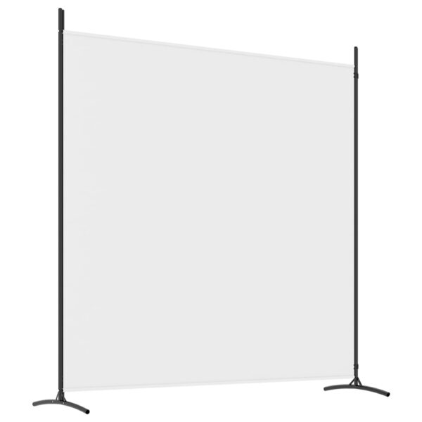 vidaXL 2-Panel Room Divider White 137"x70.9" Fabric - Image 6