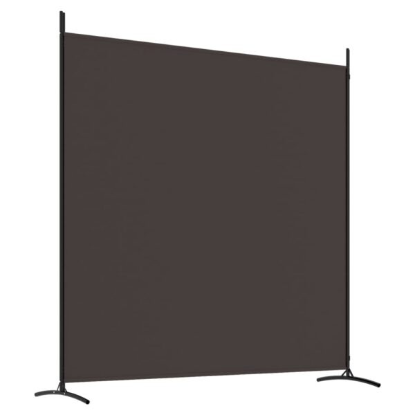 vidaXL 2-Panel Room Divider Brown 137"x70.9" Fabric - Image 6