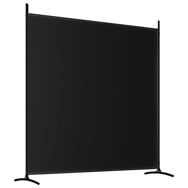 vidaXL 2-Panel Room Divider Black 137"x70.9" Fabric - Image 6