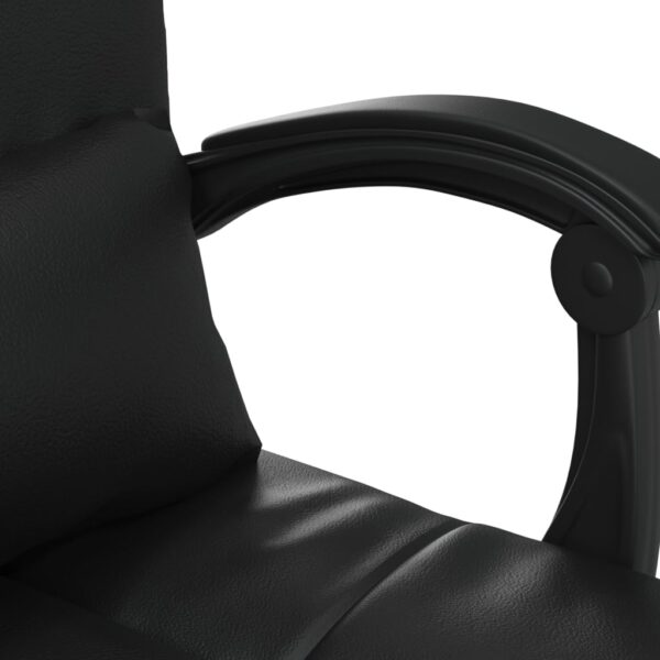 vidaXL Massage Reclining Office Chair Black Faux Leather - Image 10