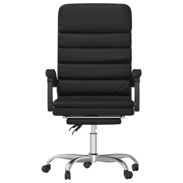 vidaXL Massage Reclining Office Chair Black Faux Leather - Image 3