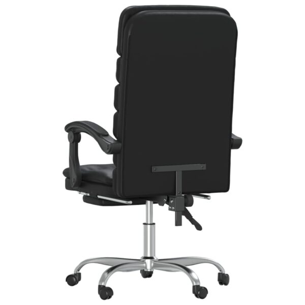 vidaXL Massage Reclining Office Chair Black Faux Leather - Image 5