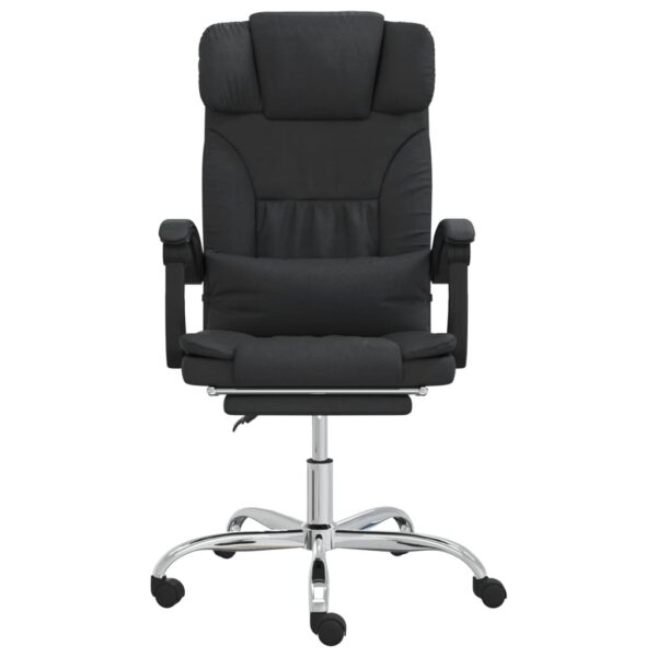 vidaXL Massage Reclining Office Chair Black Faux Leather - Image 3