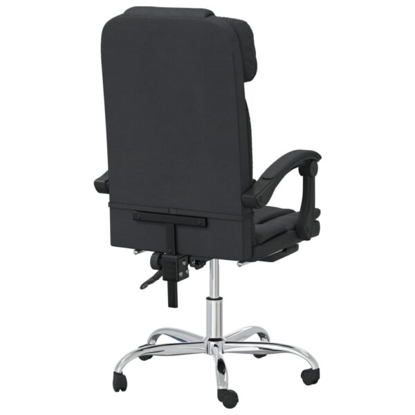 vidaXL Massage Reclining Office Chair Black Faux Leather - Image 5