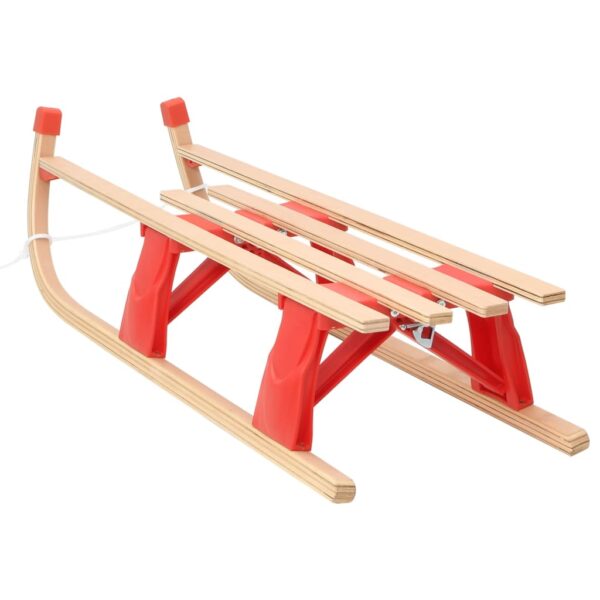 vidaXL Folding Sledge Wood 43.3" - Image 2