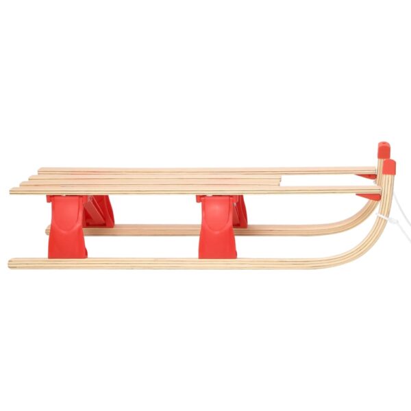 vidaXL Folding Sledge Wood 43.3" - Image 3