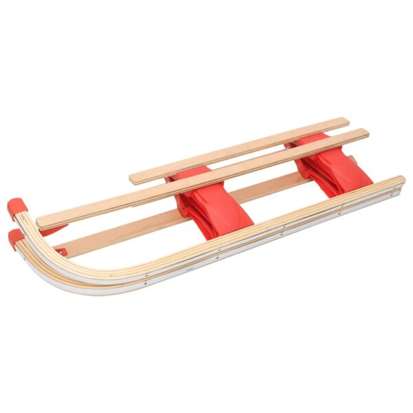 vidaXL Folding Sledge Wood 43.3" - Image 5