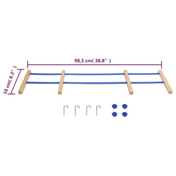 vidaXL Backrest for Sledge Blue Plywood - Image 6