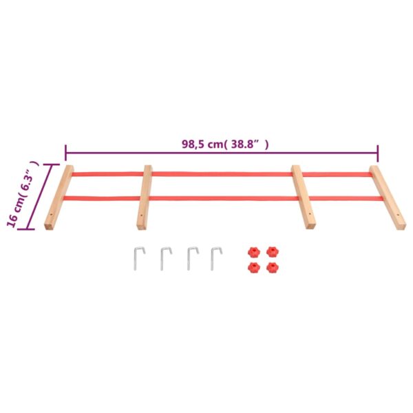 vidaXL Backrest for Sledge Red Plywood - Image 6