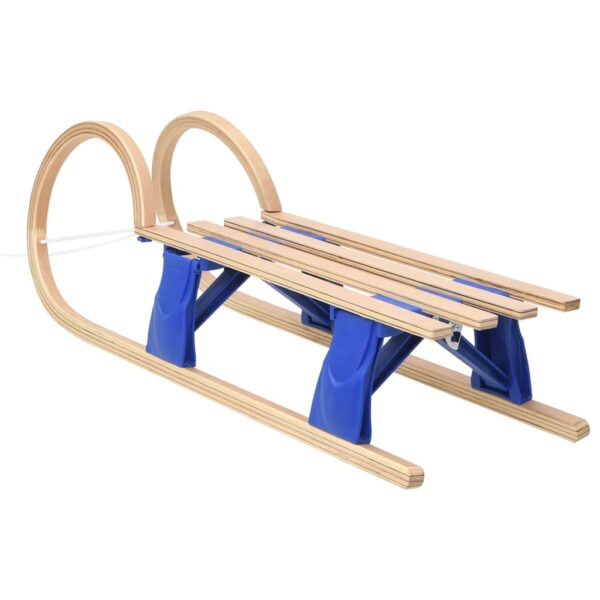 vidaXL Foldable Sledge 43.3" Plywood - Image 2