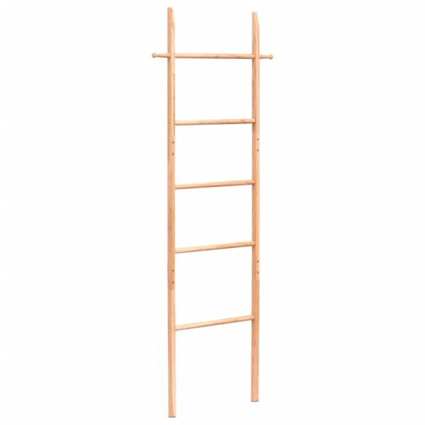 vidaXL Towel Ladder 66.9" Solid Wood Walnut - Image 2