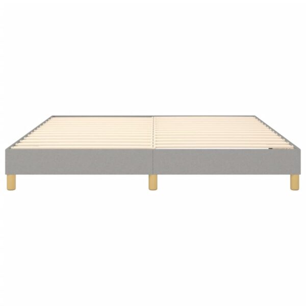 vidaXL Bed Frame Light Gray 72"x83.9" California King Fabric - Image 5