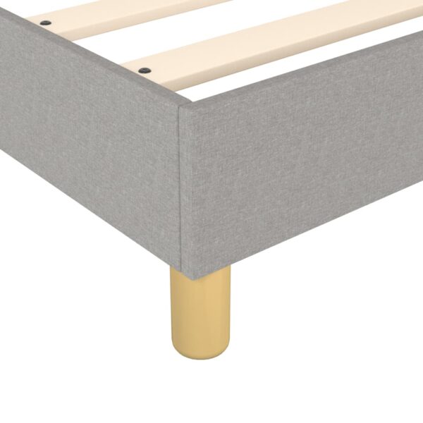 vidaXL Bed Frame Light Gray 72"x83.9" California King Fabric - Image 7