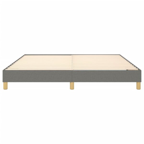 vidaXL Bed Frame Dark Gray 72"x83.9" California King Fabric - Image 5