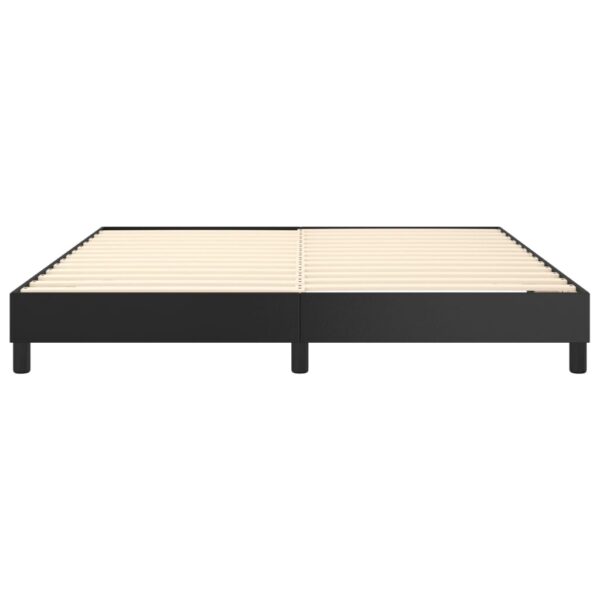 vidaXL Bed Frame Black 72"x83.9" California King Faux Leather - Image 5