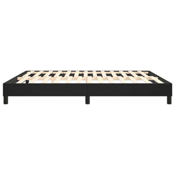 vidaXL Bed Frame Black 72"x83.9" California King Faux Leather - Image 6