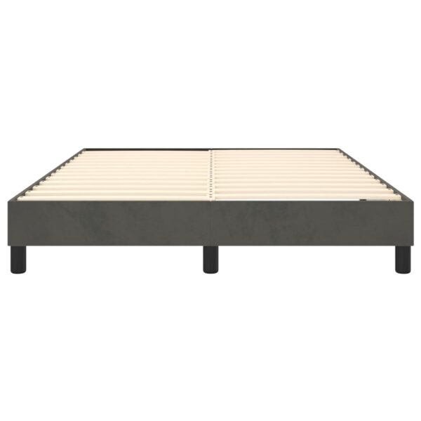 vidaXL Bed Frame Dark Gray 53.9"x74.8" Full Velvet - Image 5