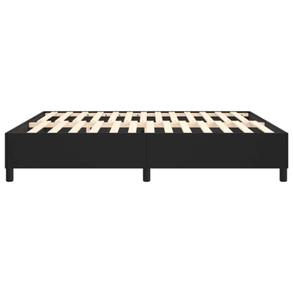 vidaXL Bed Frame Black 72"x83.9" California King Faux Leather - Image 6