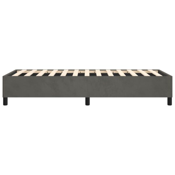 vidaXL Bed Frame Dark Gray 39.4"x74.8" Twin Velvet - Image 6