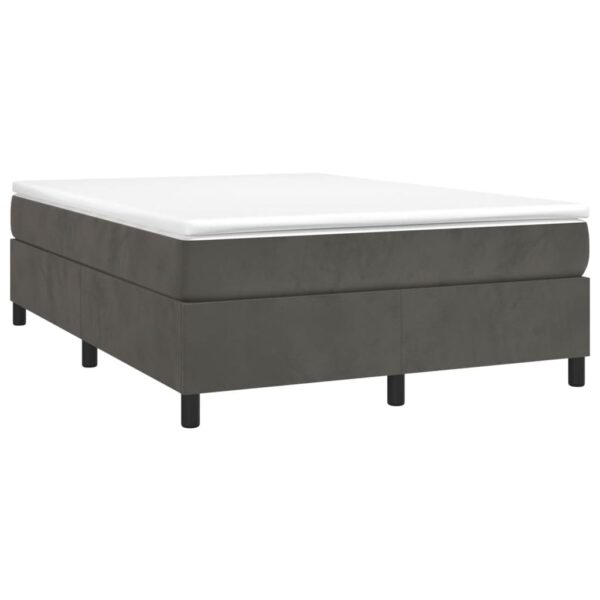 vidaXL Bed Frame Dark Gray 53.9"x74.8" Full Velvet - Image 3