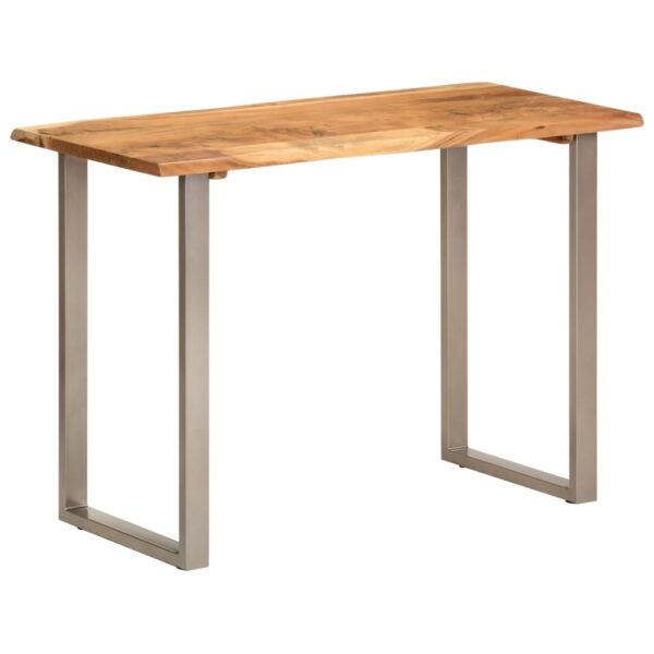 vidaXL Dining Table 43.3"x19.7"x29.9" Solid Wood Acacia - Image 11