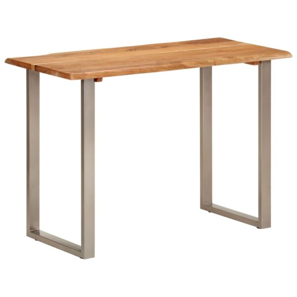 vidaXL Dining Table 43.3"x19.7"x29.9" Solid Wood Acacia - Image 12