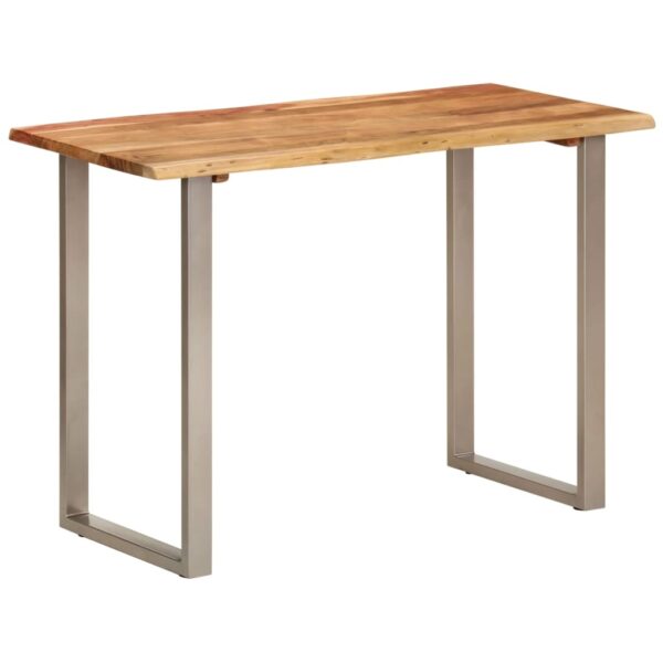 vidaXL Dining Table 43.3"x19.7"x29.9" Solid Wood Acacia - Image 9