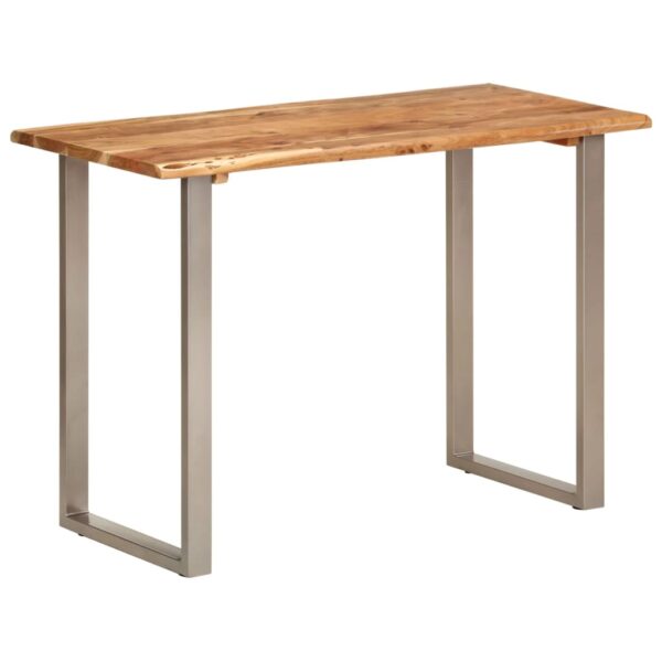 vidaXL Dining Table 43.3"x19.7"x29.9" Solid Wood Acacia - Image 10