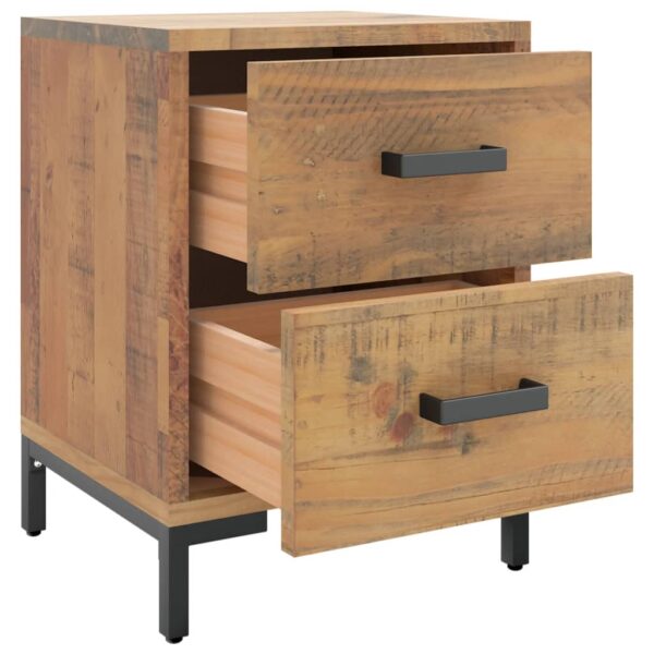 vidaXL Bedside Cabinets 2 pcs 14.2"x11.8"x17.7" Solid Wood Pine - Image 4