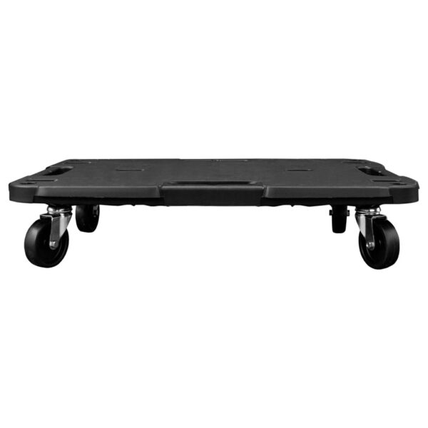 vidaXL Transport Trolleys 3 pcs Black 22.8"x15"x4.7" Polypropylene - Image 8