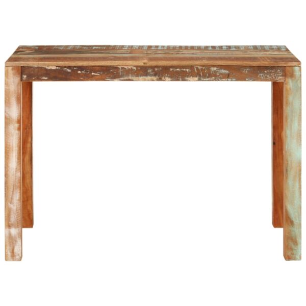 vidaXL Dining Table 43.3"x21.7"x29.9" Solid Wood Reclaimed - Image 2