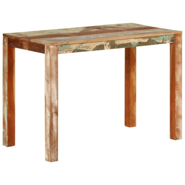 vidaXL Dining Table 43.3"x21.7"x29.9" Solid Wood Reclaimed - Image 11