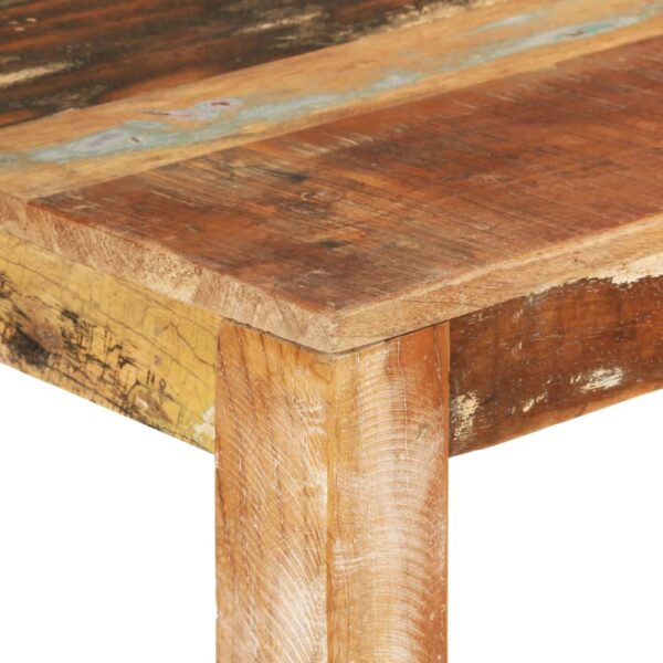 vidaXL Dining Table 43.3"x21.7"x29.9" Solid Wood Reclaimed - Image 5