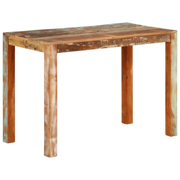 vidaXL Dining Table 43.3"x21.7"x29.9" Solid Wood Reclaimed - Image 10