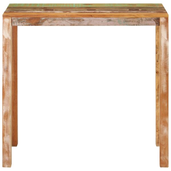 vidaXL Bar Table 44.1"x21.7"x42.5" Solid Wood Reclaimed - Image 2