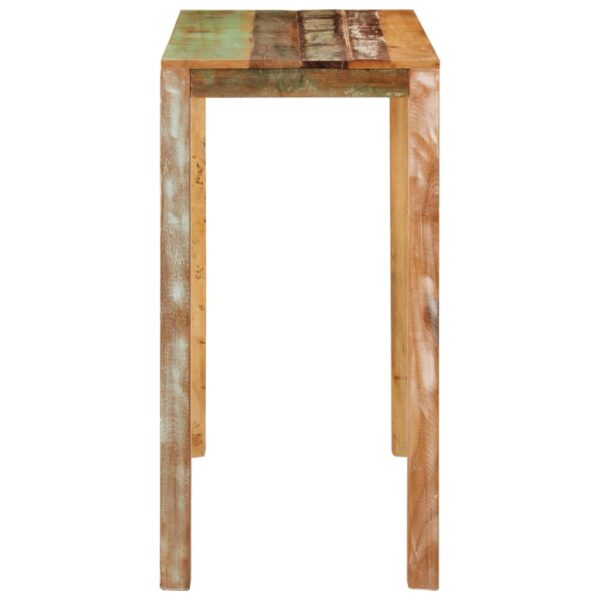 vidaXL Bar Table 44.1"x21.7"x42.5" Solid Wood Reclaimed - Image 3