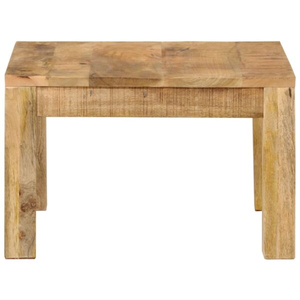 vidaXL Coffee Table 21.7"x21.7"x13.8" Solid Wood Mango - Image 2