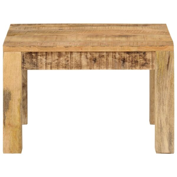 vidaXL Coffee Table 21.7"x21.7"x13.8" Solid Wood Mango - Image 3