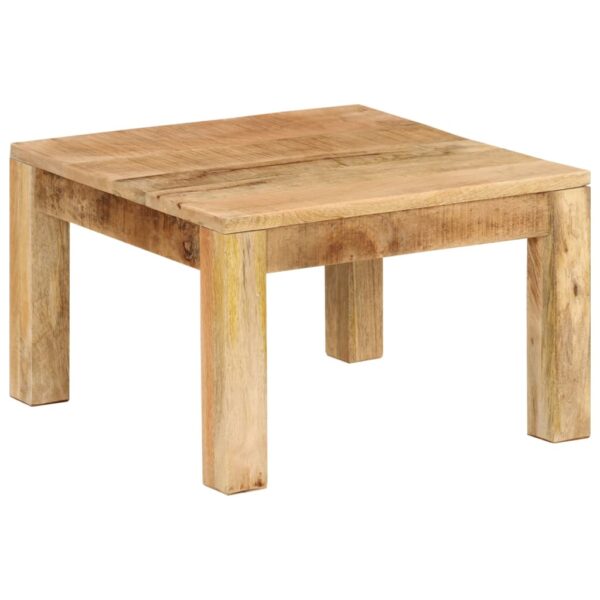 vidaXL Coffee Table 21.7"x21.7"x13.8" Solid Wood Mango - Image 9