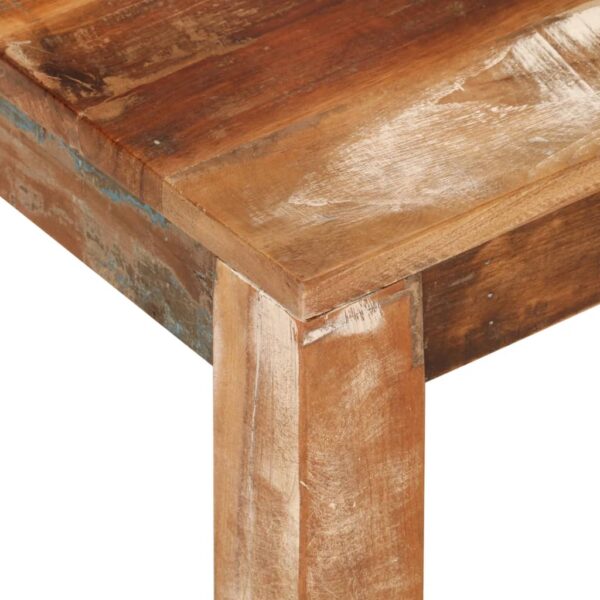 vidaXL Coffee Table 21.7"x21.7"x13.8" Solid Wood Reclaimed - Image 5