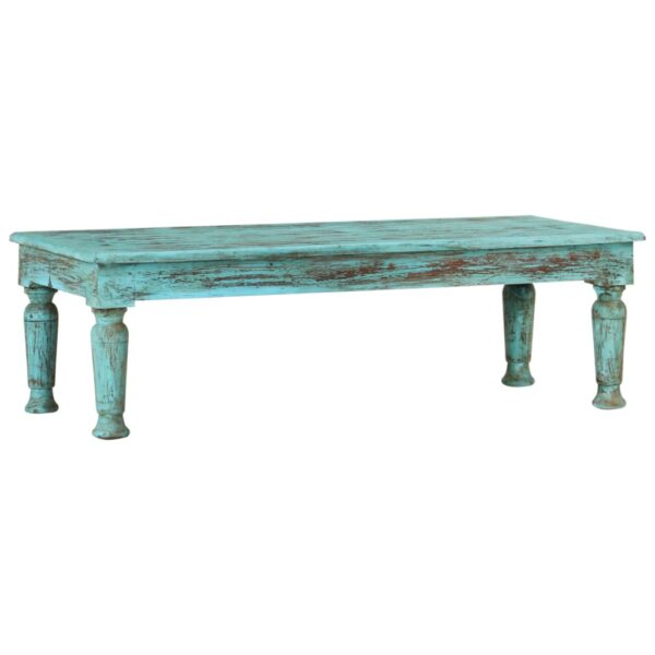 vidaXL Coffee Table 43.3"x19.7"x13.4" Solid Wood Reclaimed - Image 11