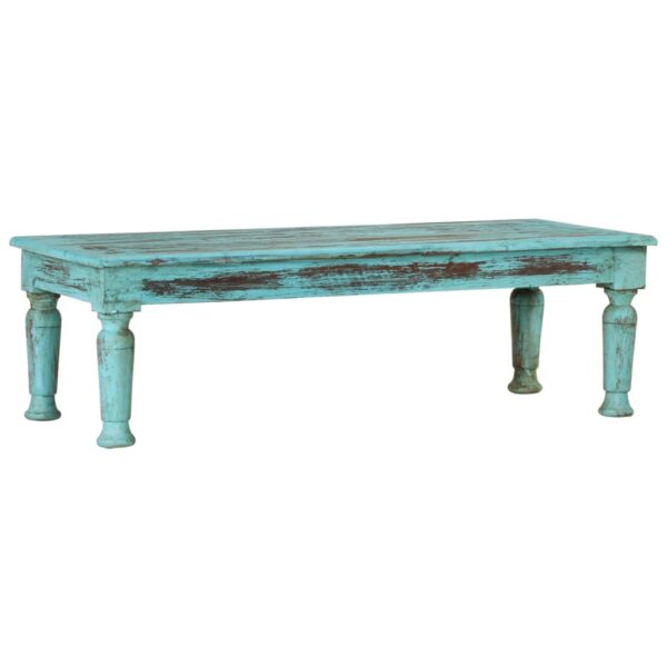 vidaXL Coffee Table 43.3"x19.7"x13.4" Solid Wood Reclaimed - Image 9