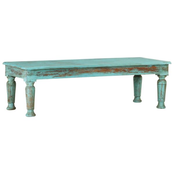 vidaXL Coffee Table 43.3"x19.7"x13.4" Solid Wood Reclaimed - Image 10