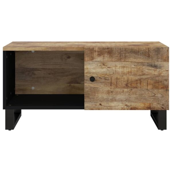 vidaXL Coffee Table 31.5"x19.7"x15.7" Solid Wood Mango&Engineered Wood - Image 4