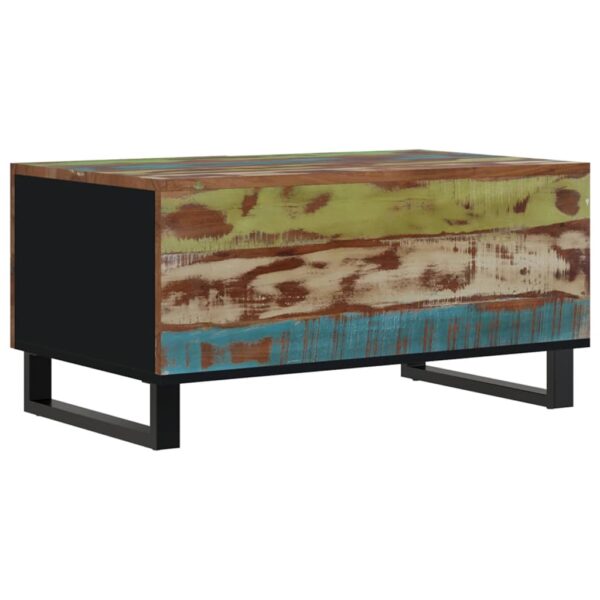 vidaXL Coffee Table 31.5"x19.7"x15.7" Solid Wood Reclaimed&Engineered Wood - Image 7