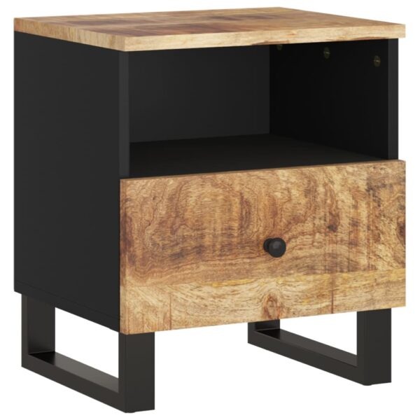 vidaXL Bedside Cabinet Solid Wood Mango&Engineered Wood - Image 2