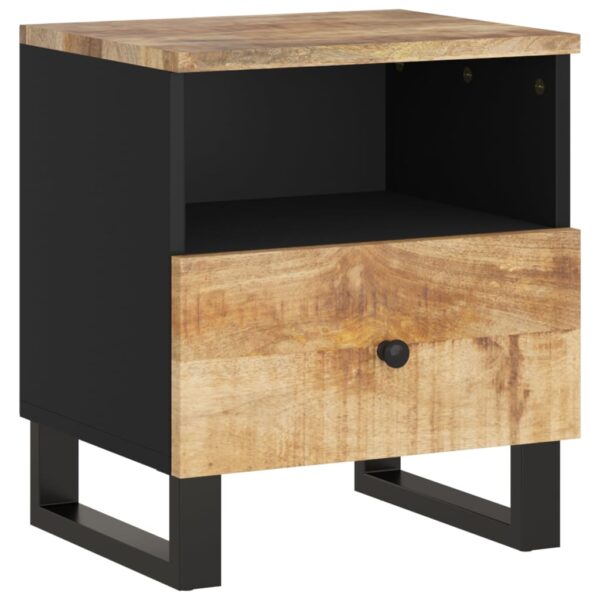 vidaXL Bedside Cabinet Solid Wood Mango&Engineered Wood - Image 12